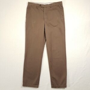 Spier and Mackay Chinos Mens 34 Brown High Rise Slim Fit 100% Cotton Trousers